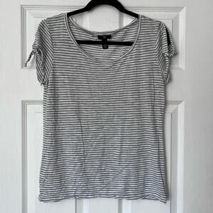 Gap Striped Tie-Sleeve Tee - Size S